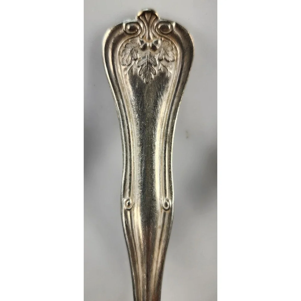Vintage Set Of 6  Williams 1880 Silverplated Soup Spoons